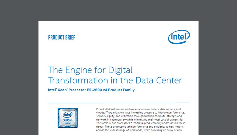 The Engine for Digital Transformation in the Data Center product brief thumbnail