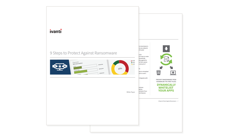 9 Steps to Protect Against Ransomware whitepaper cover