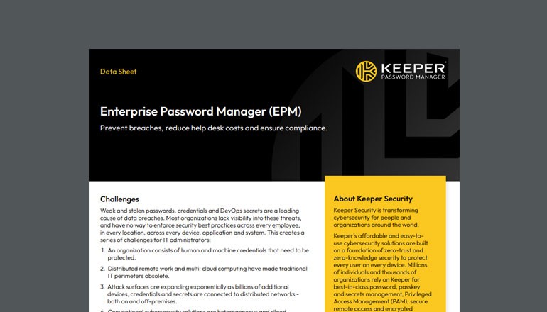 Enterprise Password Manager (EPM) thumbnail