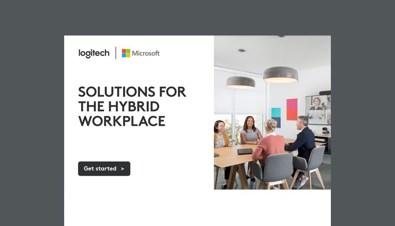 Solutions for the Hybrid Workplace Cover of Logitech asset available to download below.