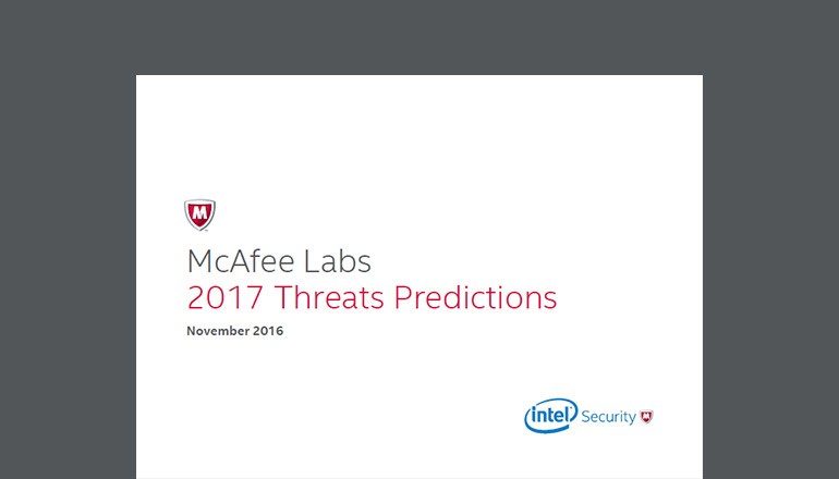 McAfee Labs 2017 Threats Predictions whitepaper thumbnail