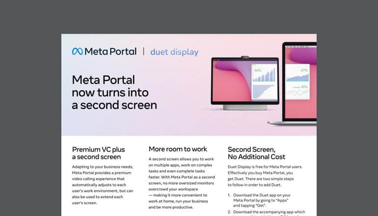 Introducing Meta Duet Display for Meta Portal Thumbnail