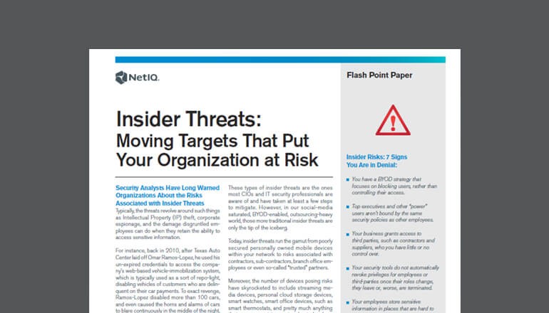 Micro Focus Insider Threats whitepaper cover