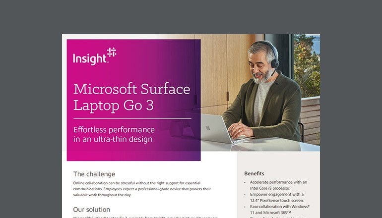 Microsoft Surface Laptop Go 3 Thumbnail of datasheet available to download below