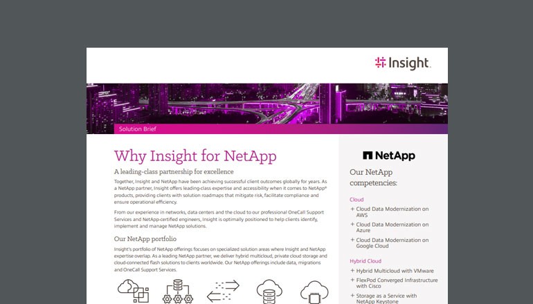 Why Insight for NetApp Thumbnail of asset available to download below