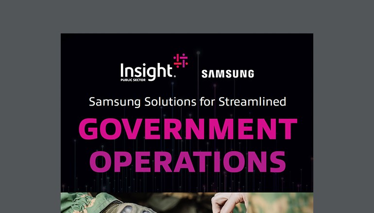 Samsung Solutions eBook for Federal Operations Thumbnail of datasheet available to download below