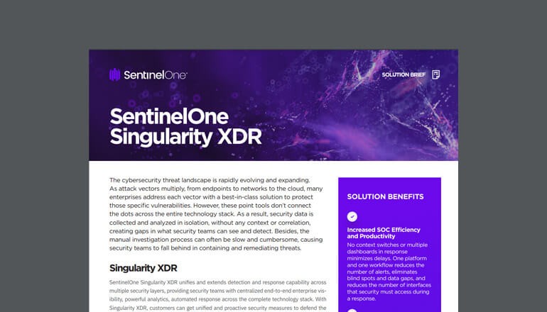 SentinelOne Singularity XDR  thumbnail