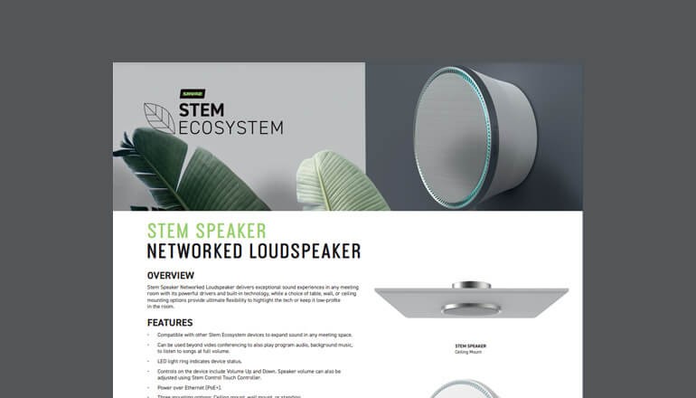 Stem Speaker Networked Loudspeaker thumbnail