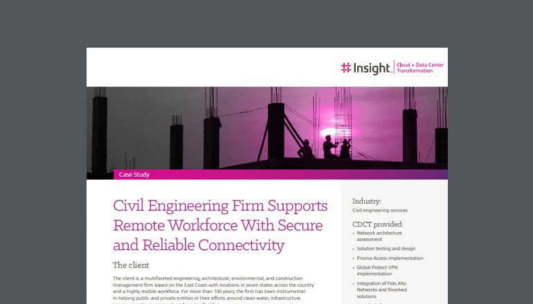 Civil Engineering Firm Supports Remote Workforce cover
