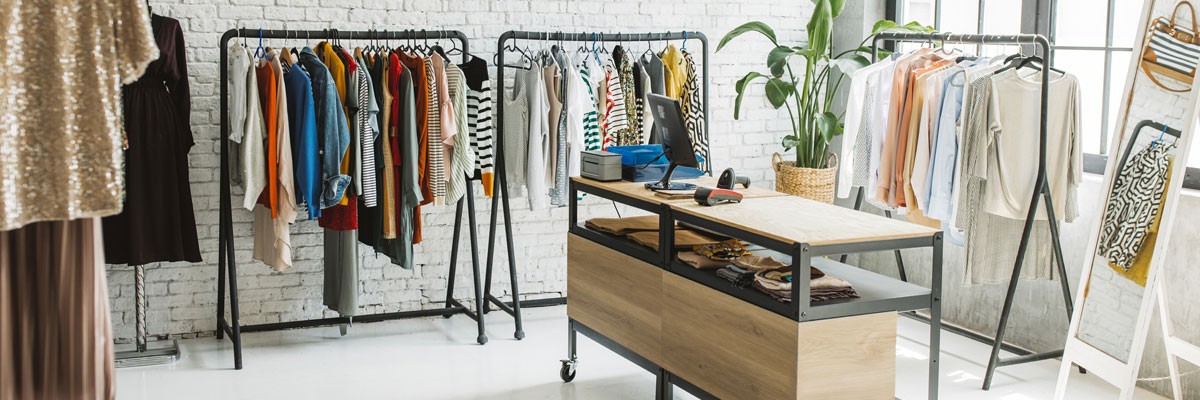 Clothing Brands Complete Complex Cross-Country Relocation to Consolidate Data Centers View of clothing store with many items on display