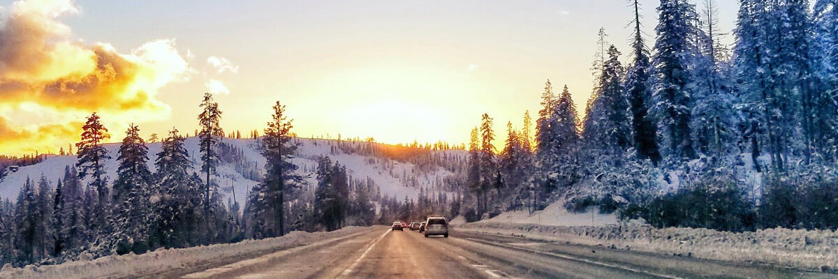 Cars driving on snowy road. Windows 10 upgrade, Windows 7 end of life, End of support, Software migration