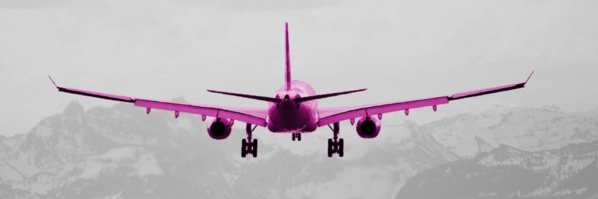 Plane flying in the sky