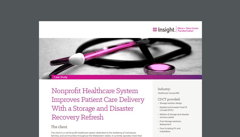 Healthcare System Modernizes Storage to Improve Care Delivery cover
