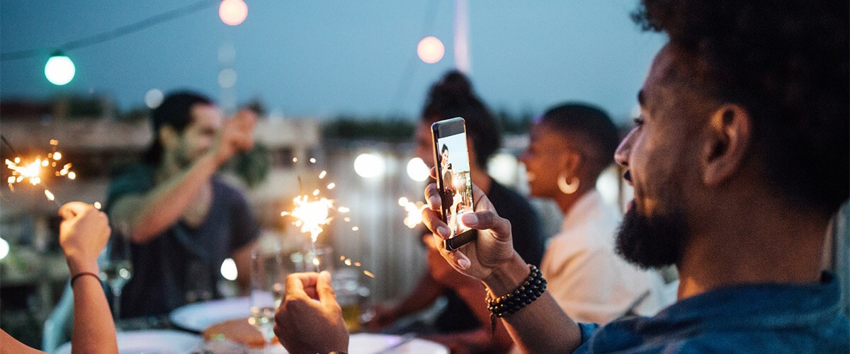 Social media influencer takes picture and shares birthday memory