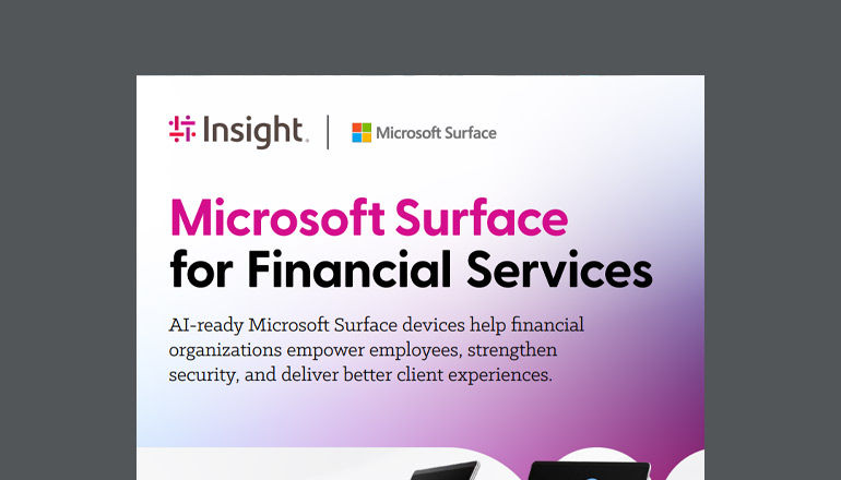 Microsoft Surface for Smarter Financial Services Thumbnail of asset available to download below