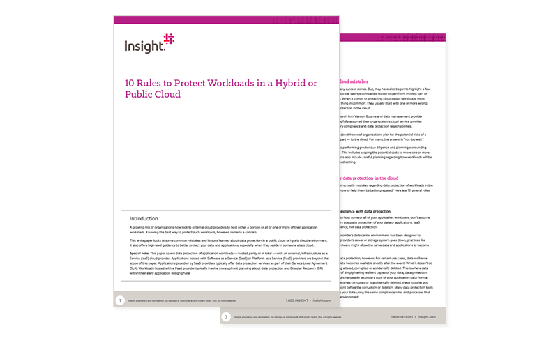 10 Rules to Protect Workloads in the Cloud cover