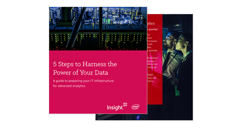 Cover of Insight's ebook: 5 Steps to Harness the Power of Your Data