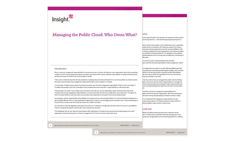 Managing the Public Cloud: Who Owns What cover