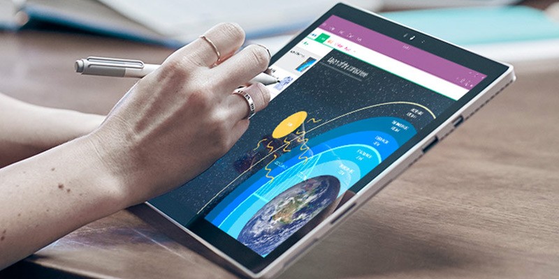 Family of Microsoft Surface; Surface Book, Surface Pro and Surface Studio