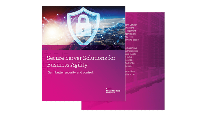 Secure Server Solutions for Business Agility cover