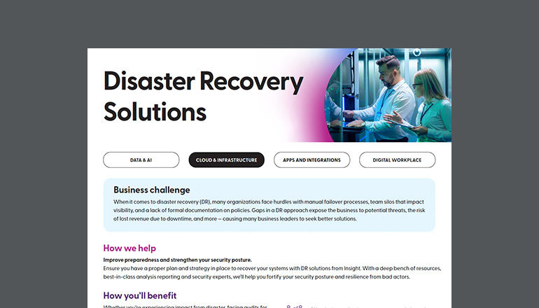 Disaster Recovery Solutions Thumbnail of asset available to download below