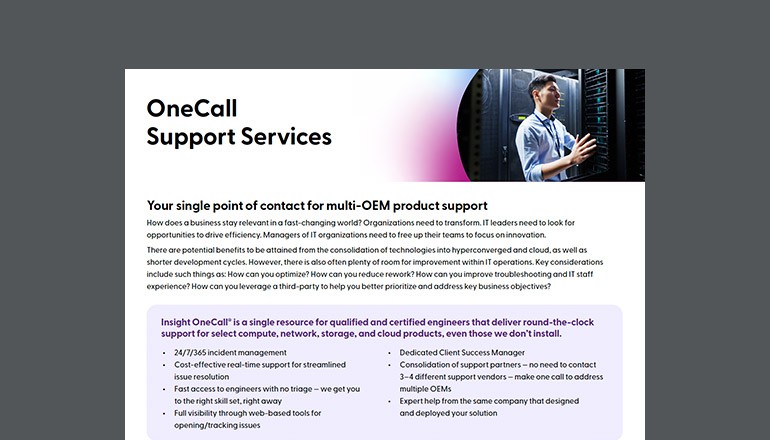 OneCall Support Services Thumbnail of asset available to download below