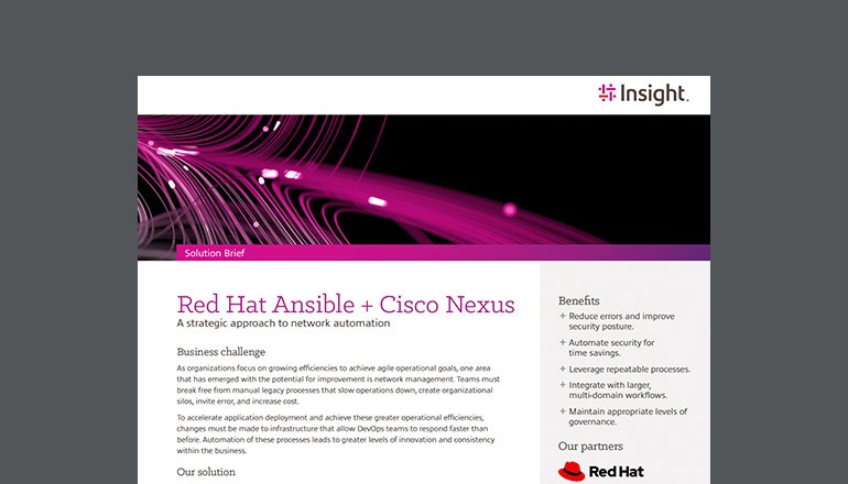 Red Hat Ansible + Cisco Nexus Thumbnail of asset available to download below