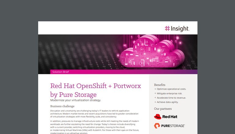 Red Hat OpenShift + Portworx by Pure Storage Thumbnail of asset available to download below