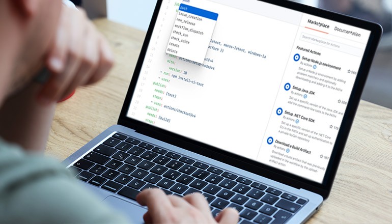 Group of developers working together
