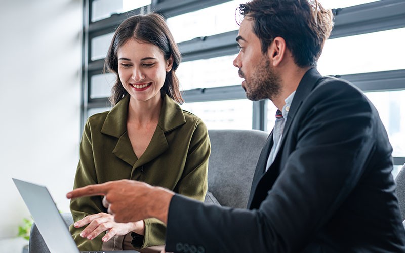 Professionals collaborating