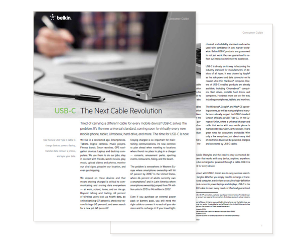 Belkin USB-C the next cable revolution whitepaper cover