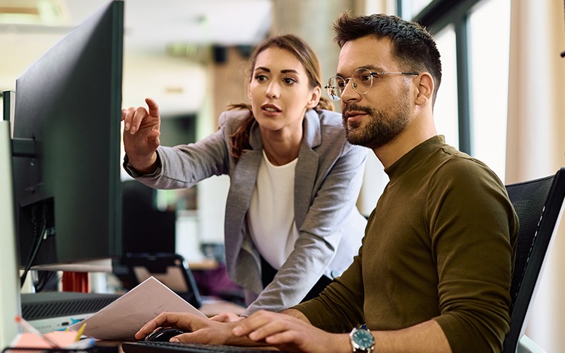 Professionals working on their station