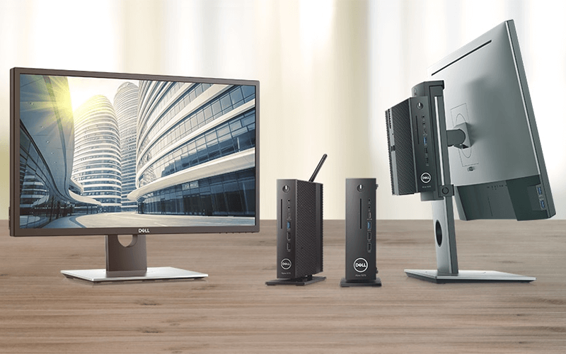 Two sets of Dell Wyse thin clients
