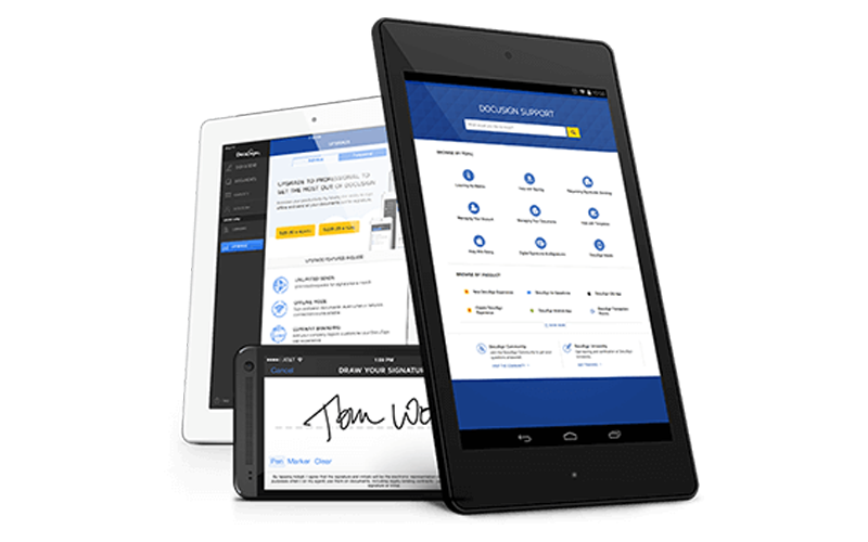 DocuSign multiple tablet devices