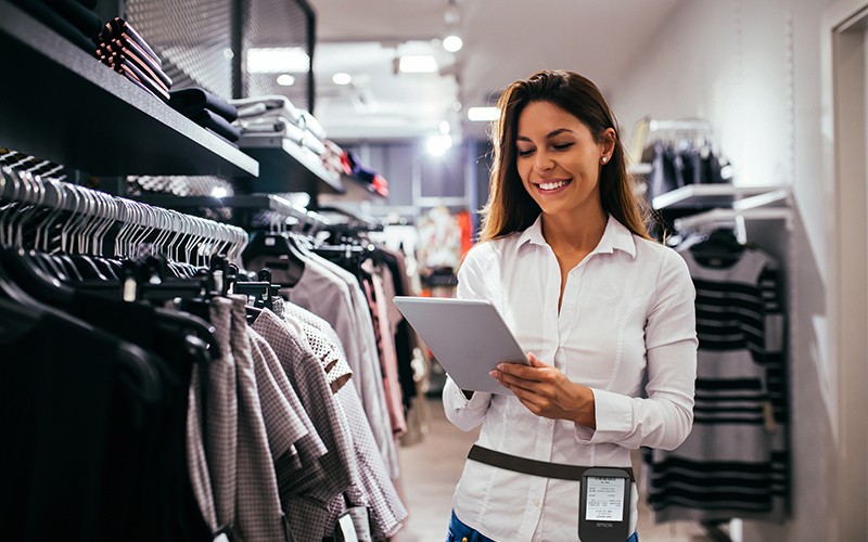 Epson print solutions for every industry Woman using tablet