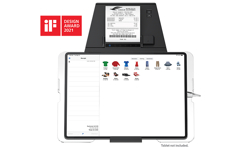 Epson's robust family of mobile POS products and services ensure your point of sale needs Epson printer