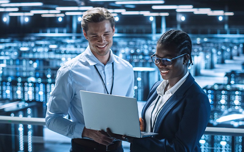 Professionals collaborating