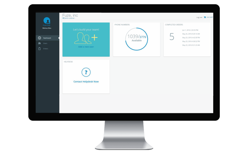 Fuze screenshot of contact center insight