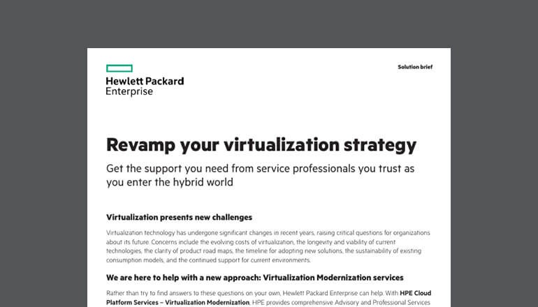 Thumbnail for revamping your virtualization strategy solution brief