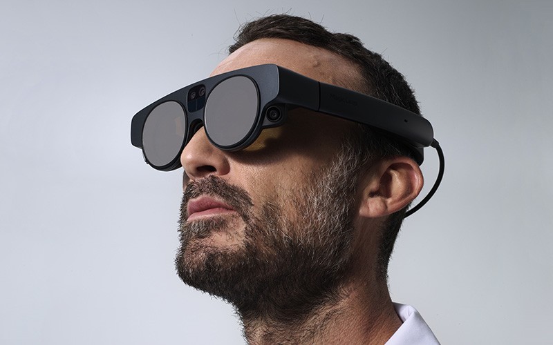 Professional wearing Magic Leap