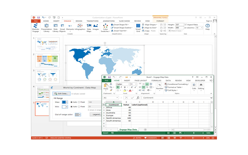 Markido Engage datamapping screenshot