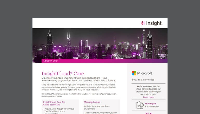 Insight Cloud Care for Azure Thumbnail of asset available to download