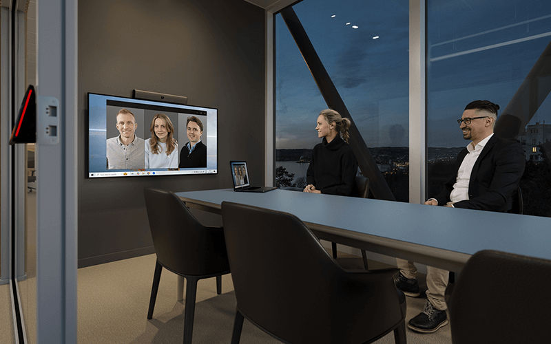 Teammates having a meeting in a small and personal spaces