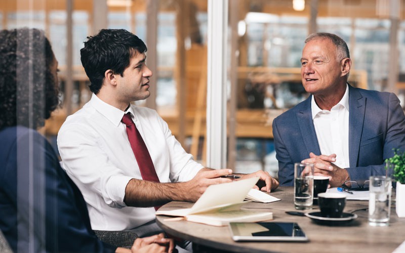 Core virtualization capabilities Two employees collaborating