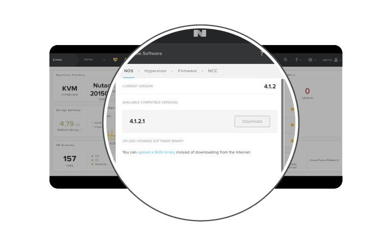 Data center management with Nutanix Prism Nutanix Prism screenshot product