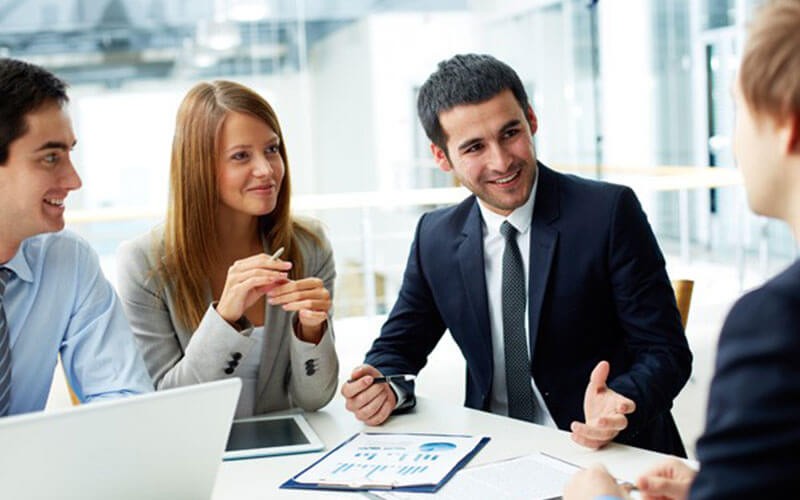 People working together and collaborating