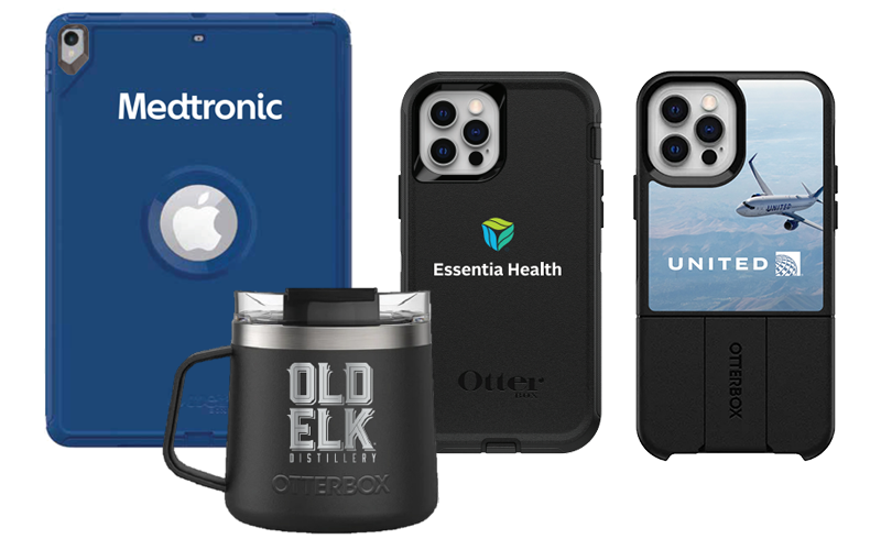 Personalize OtterBox phone case, tablet device, and coffee mug