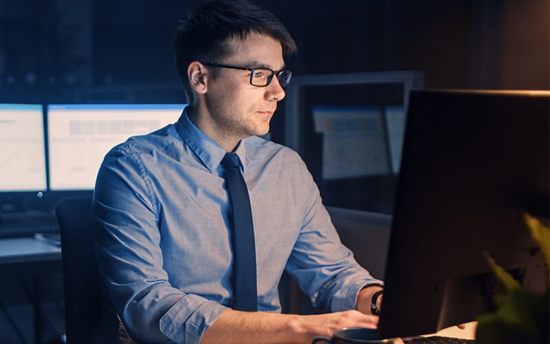 Man working at the office 