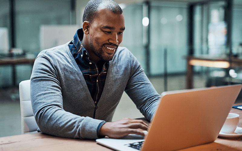 Man working at the office 