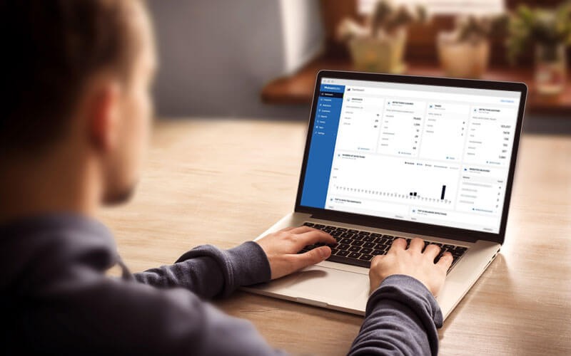 Malwarebytes displayed on laptop